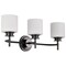 Nuvo Warren - 3 Light Vanity - Gun Metal with Satin White Glass 60/8033 - alternate 1